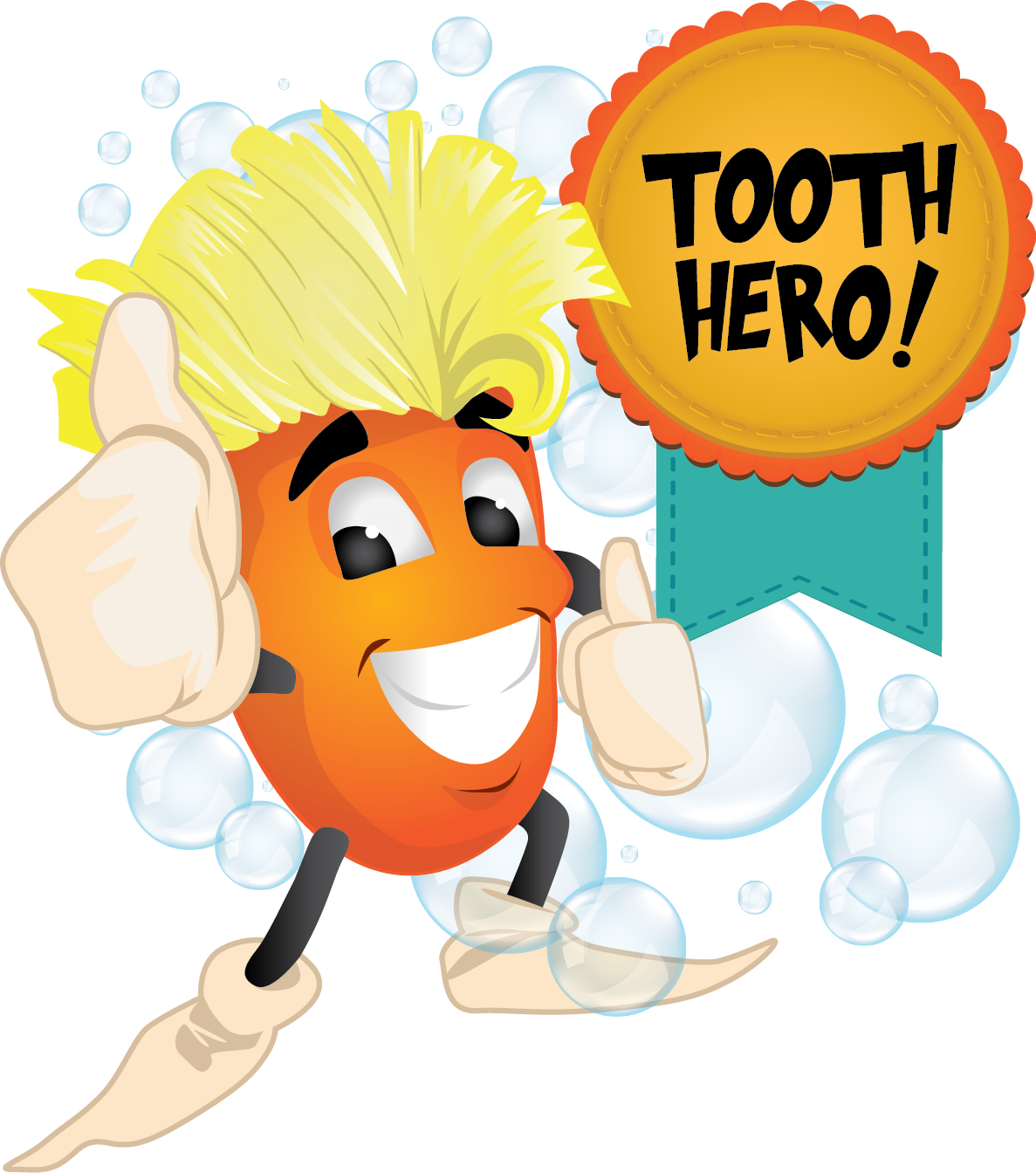 Sugar Bugz Be Gone Tooth Hero Mascot
